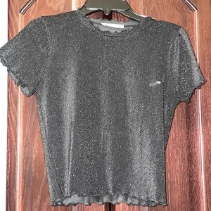 Glitter crop top